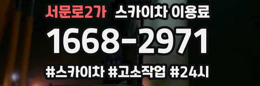 서문로2가 스카이차 이용료