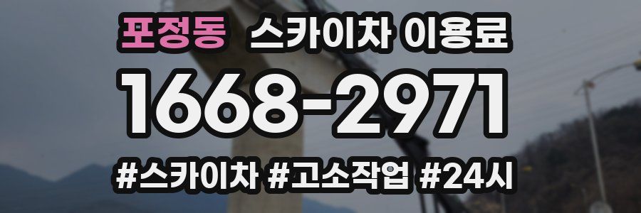 포정동 스카이차 이용료