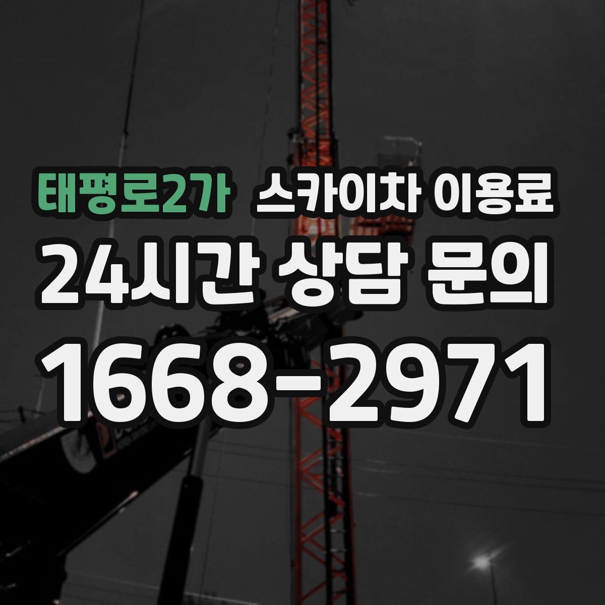 태평로2가 스카이차 이용료