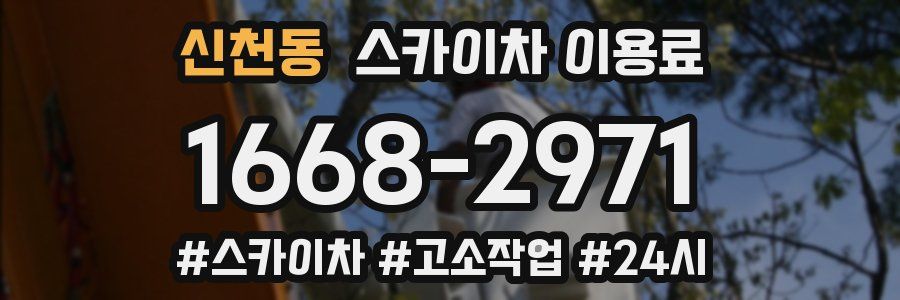 신천동 스카이차 이용료