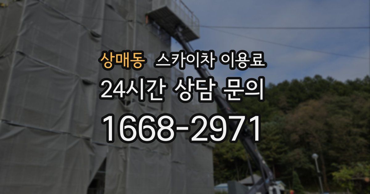 상매동 스카이차 이용료
