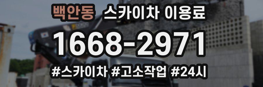 백안동 스카이차 이용료