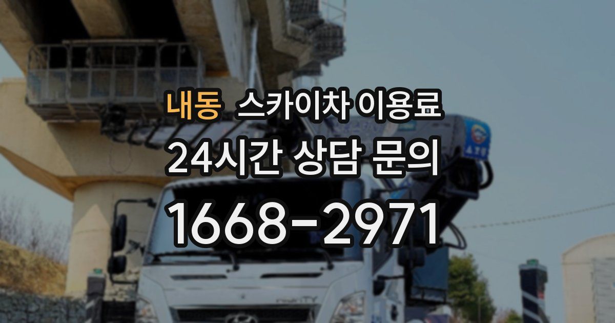 내동 스카이차 이용료