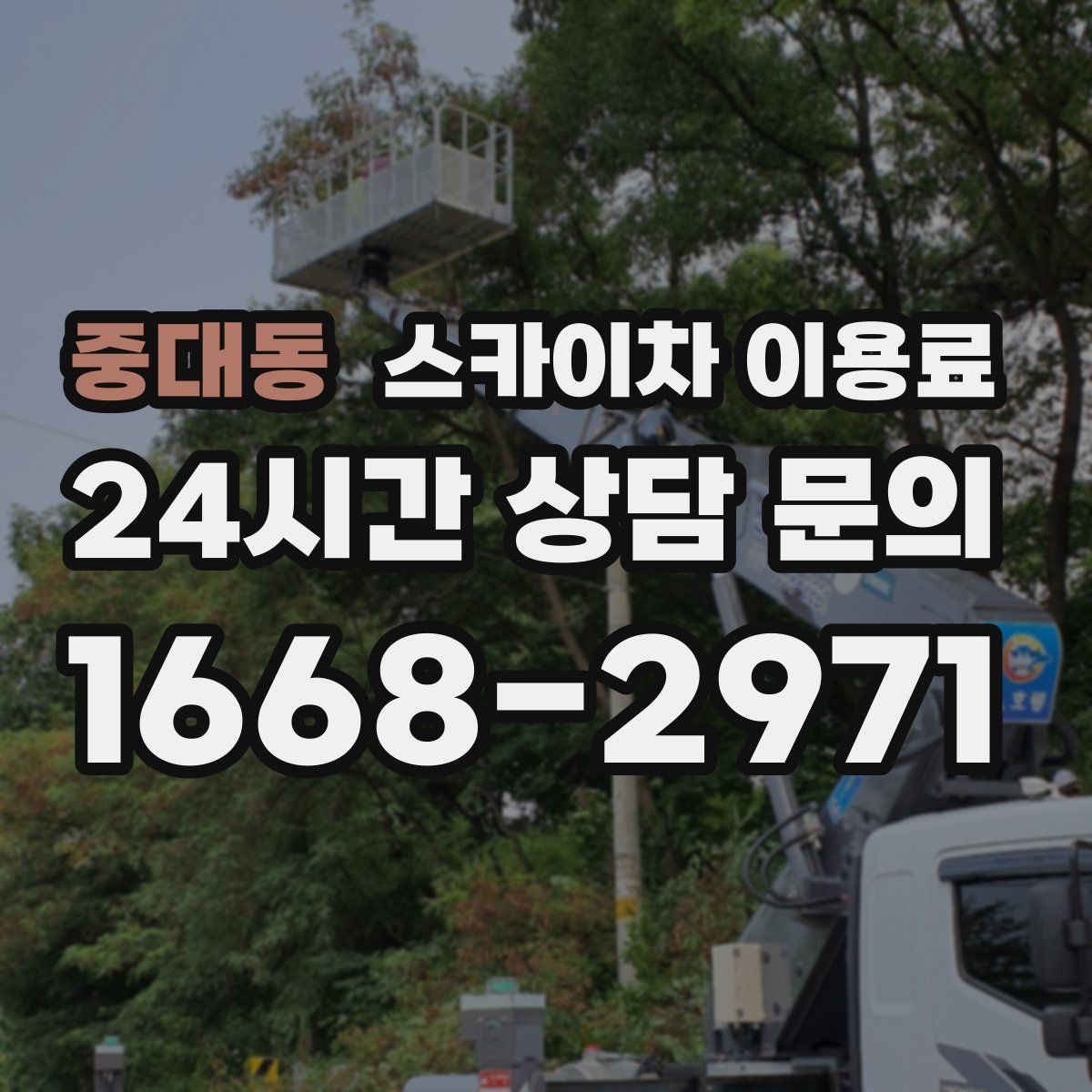 중대동 스카이차 이용료