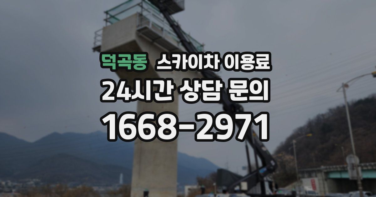 덕곡동 스카이차 이용료