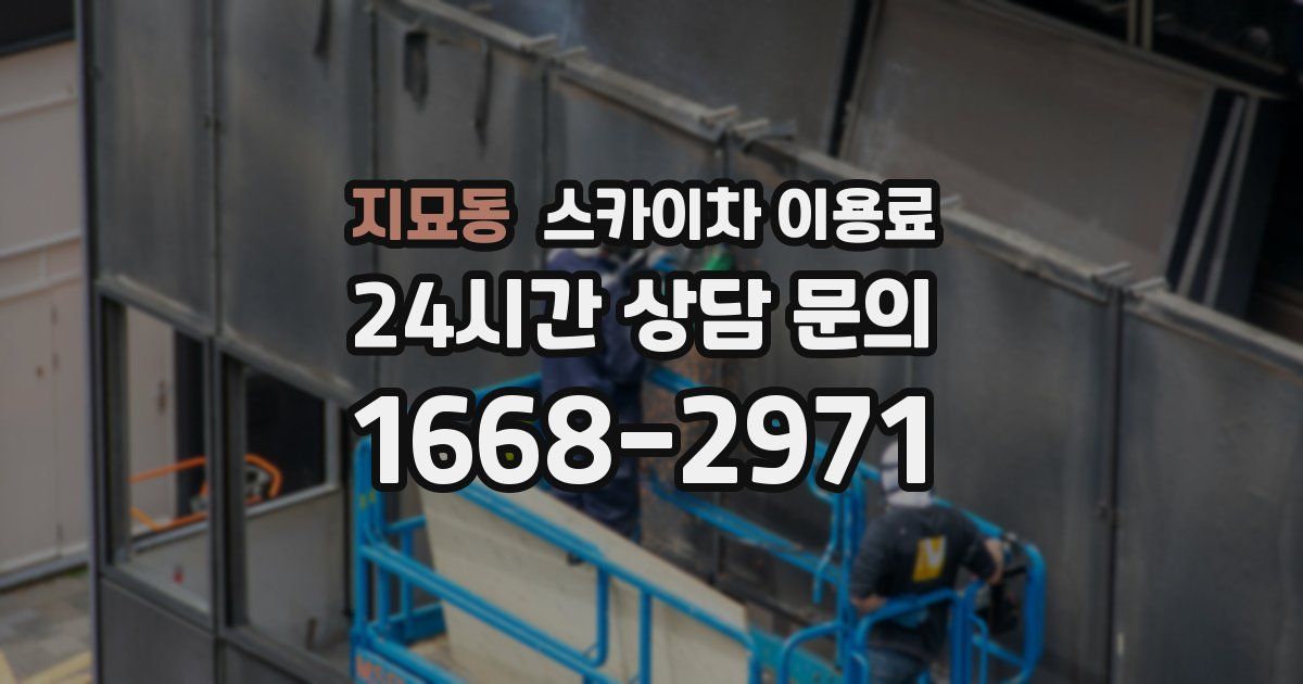 지묘동 스카이차 이용료