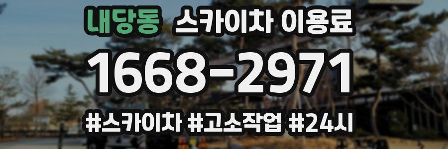 내당동 스카이차 이용료