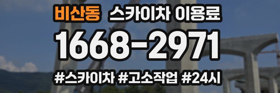 비산동 스카이차 이용료