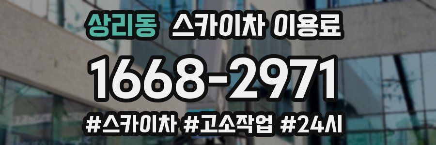 상리동 스카이차 이용료