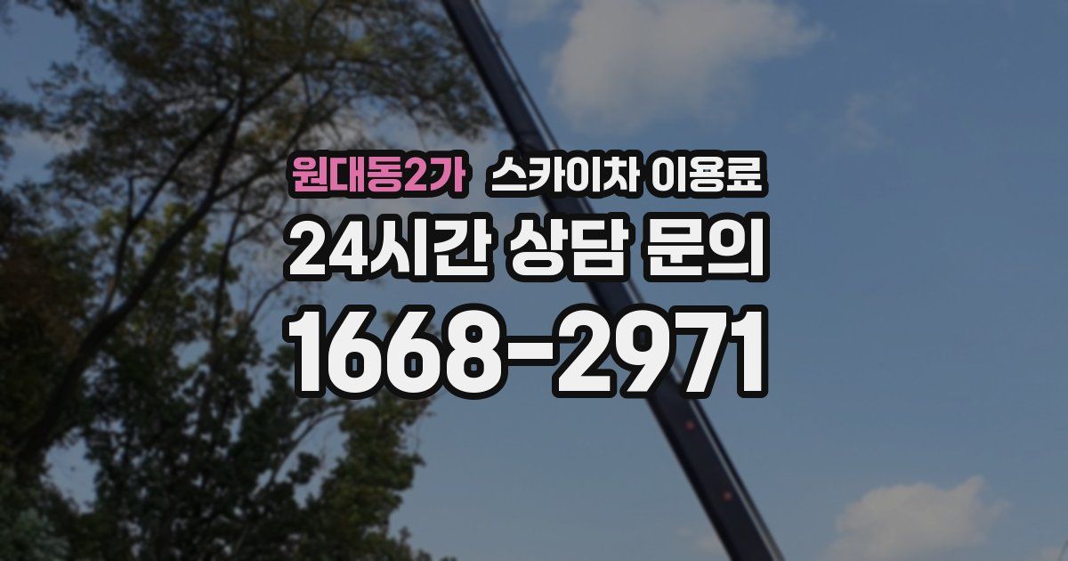 원대동2가 스카이차 이용료