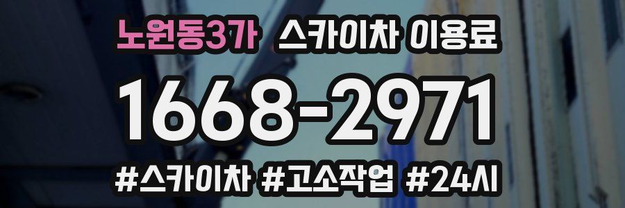 노원동3가 스카이차 이용료