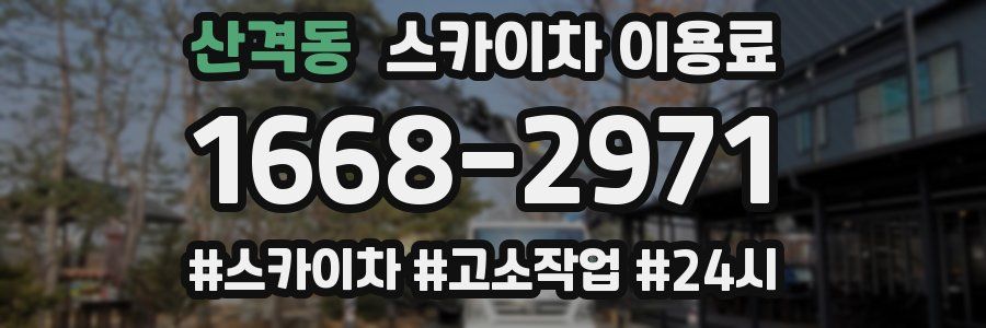 산격동 스카이차 이용료