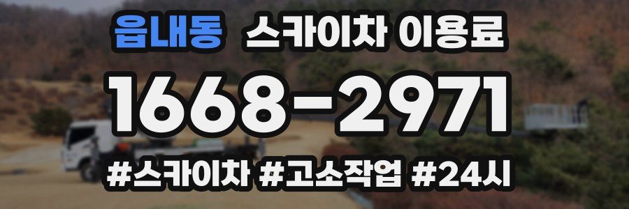 읍내동 스카이차 이용료