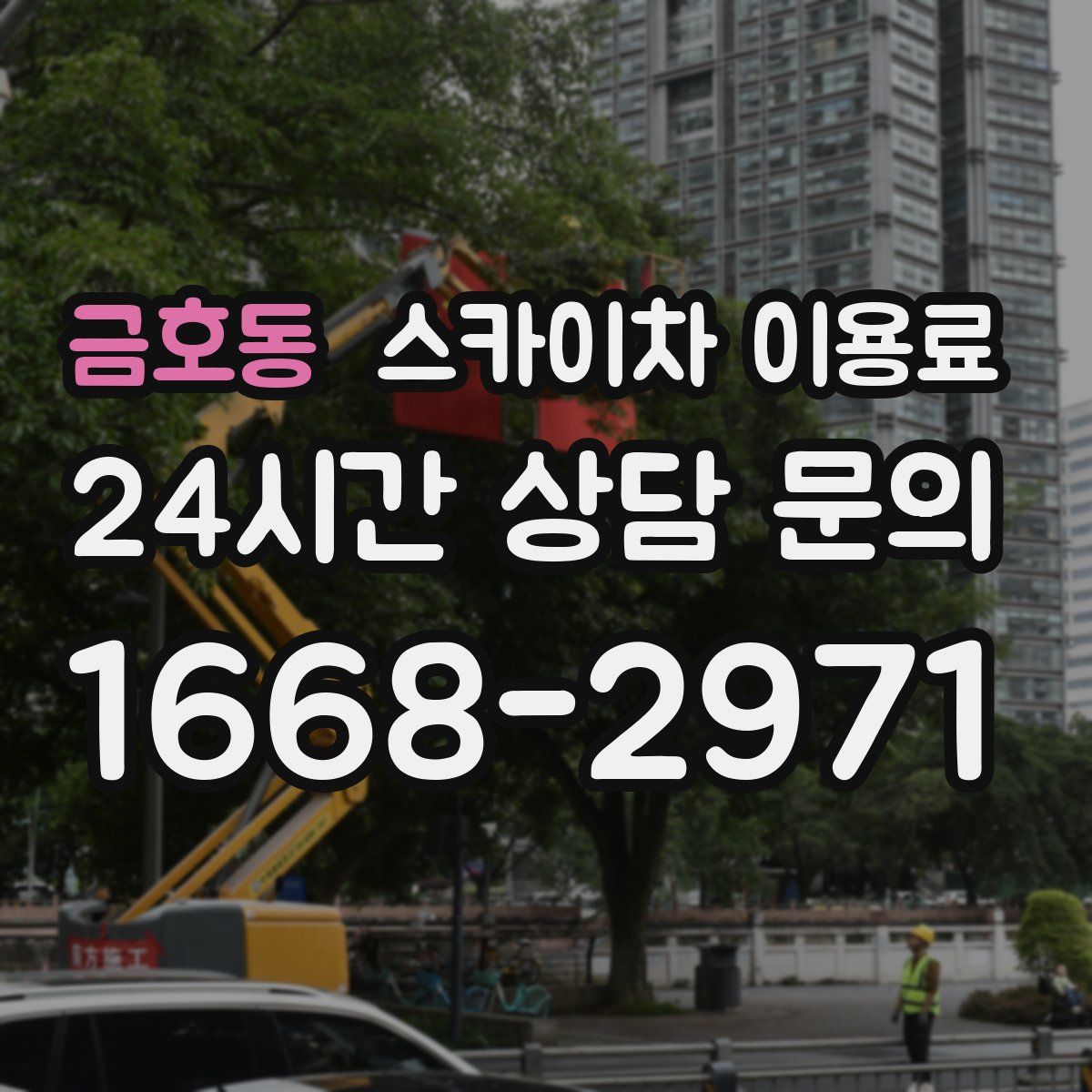 금호동 스카이차 이용료
