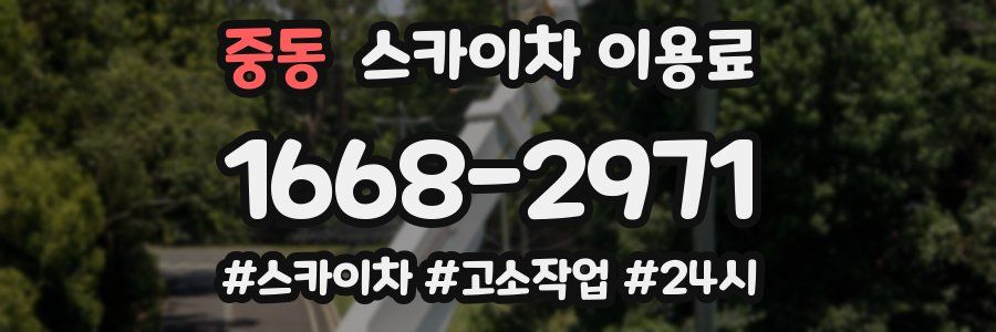 중동 스카이차 이용료