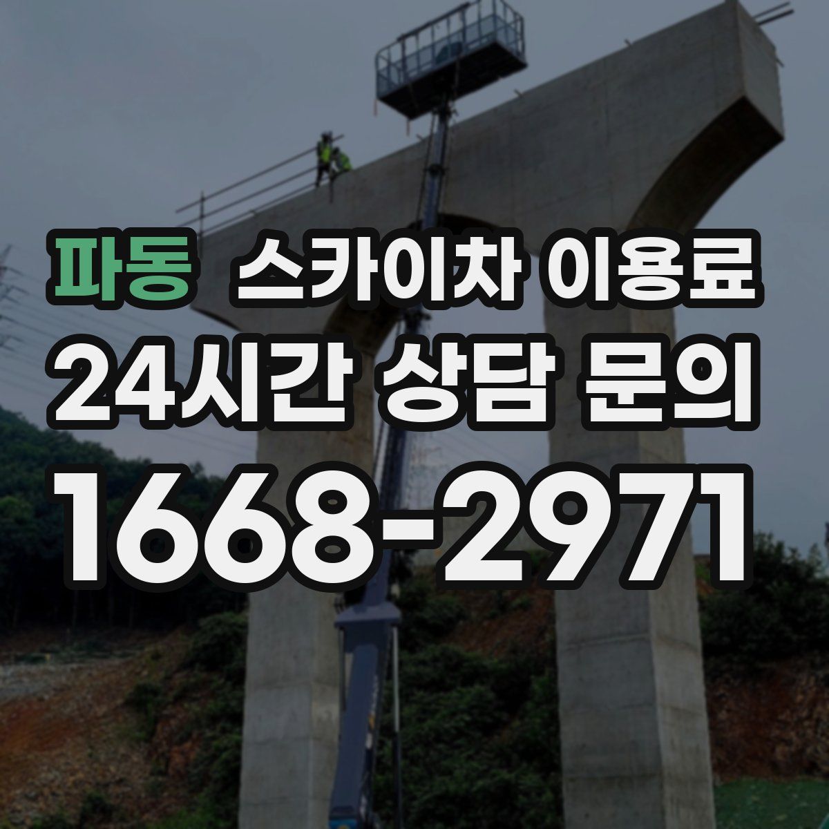 파동 스카이차 이용료