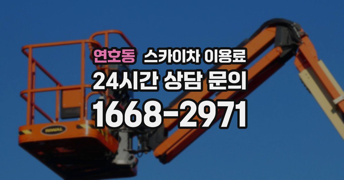연호동 스카이차 이용료
