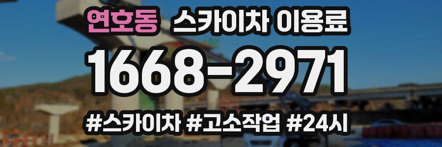 연호동 스카이차 이용료
