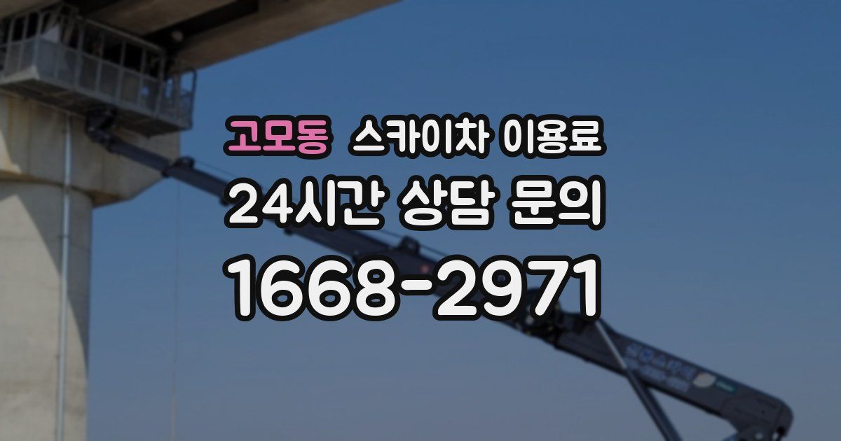 고모동 스카이차 이용료