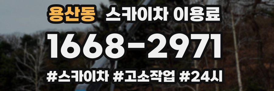 용산동 스카이차 이용료