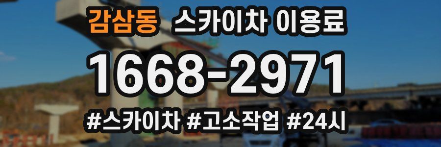 감삼동 스카이차 이용료