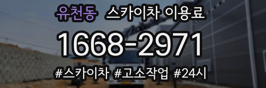 유천동 스카이차 이용료