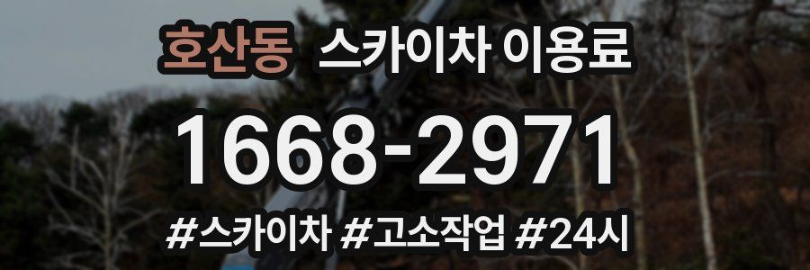 호산동 스카이차 이용료