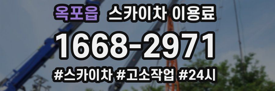 옥포읍 스카이차 이용료