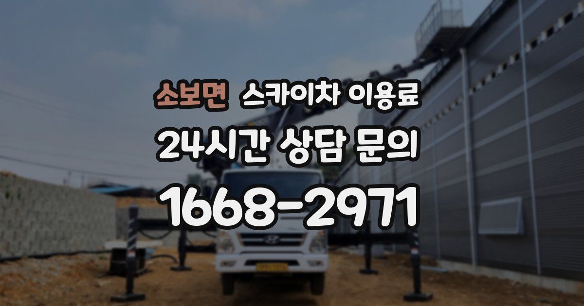 소보면 스카이차 이용료