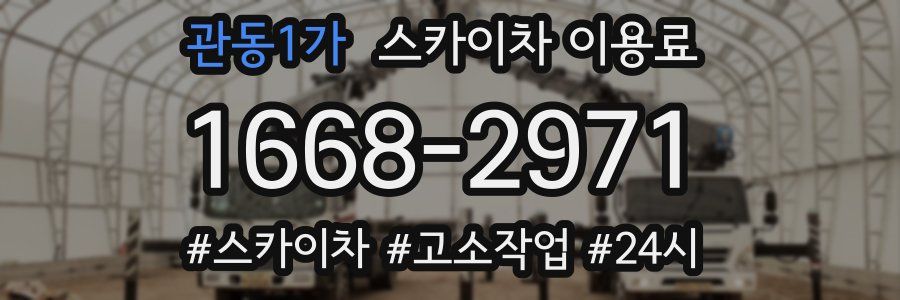 관동1가 스카이차 이용료