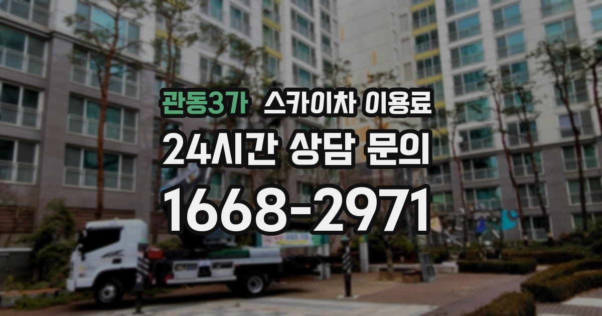 관동3가 스카이차 이용료