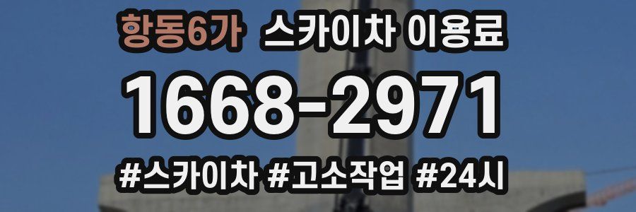 항동6가 스카이차 이용료