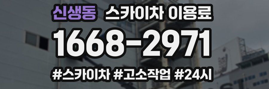 신생동 스카이차 이용료