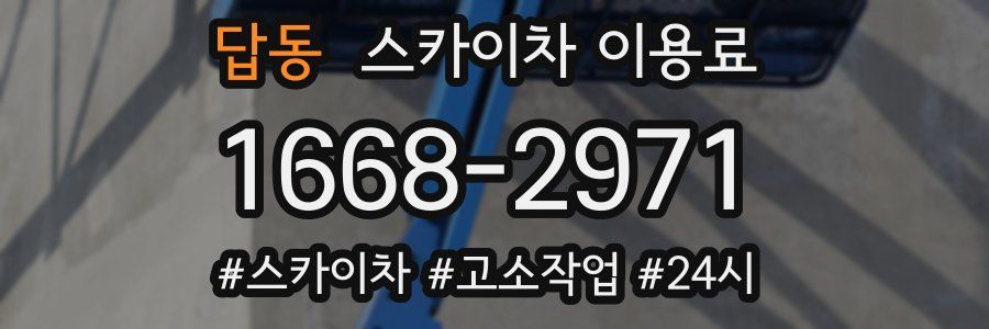 답동 스카이차 이용료