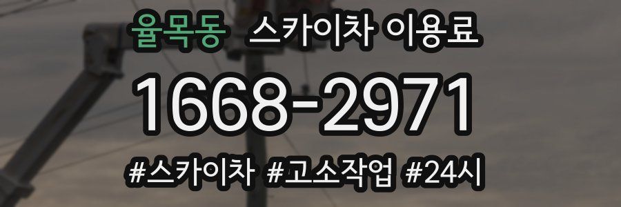 율목동 스카이차 이용료