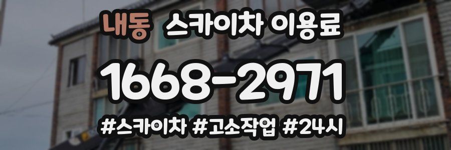 내동 스카이차 이용료