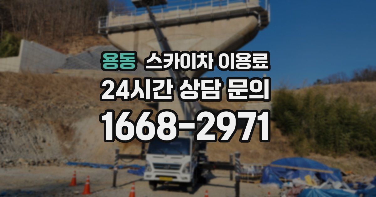 용동 스카이차 이용료