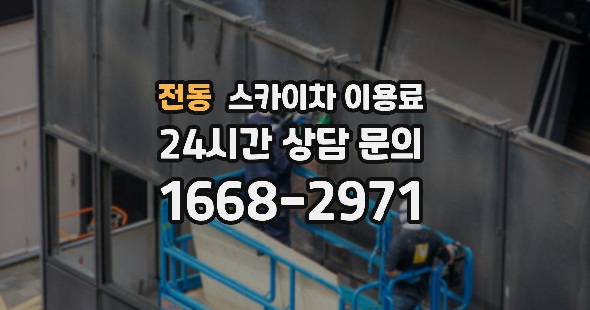 전동 스카이차 이용료