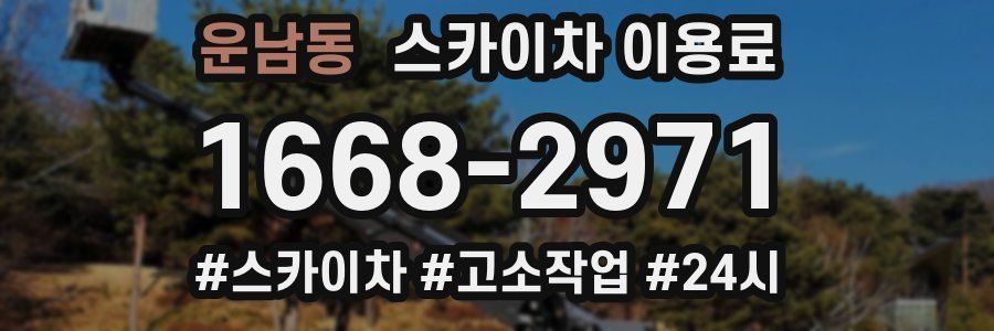 운남동 스카이차 이용료