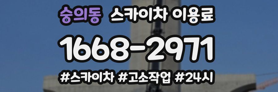 숭의동 스카이차 이용료
