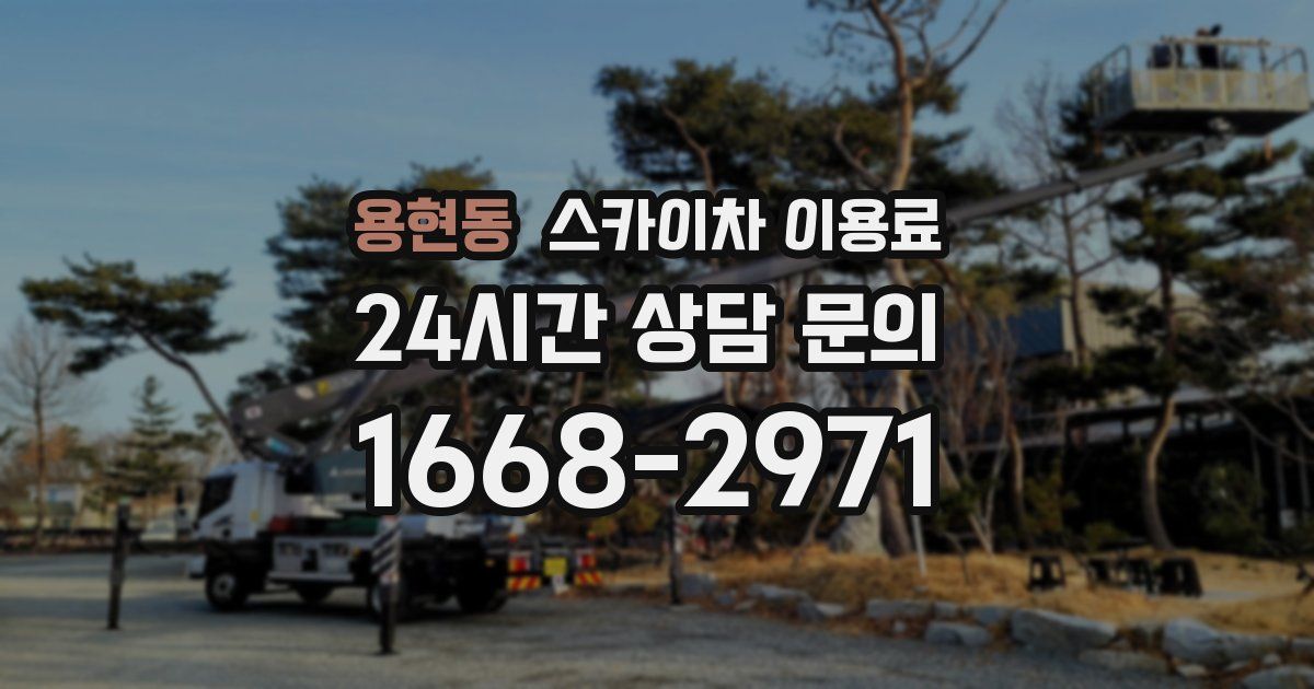 용현동 스카이차 이용료