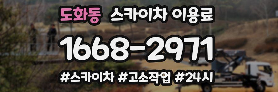 도화동 스카이차 이용료