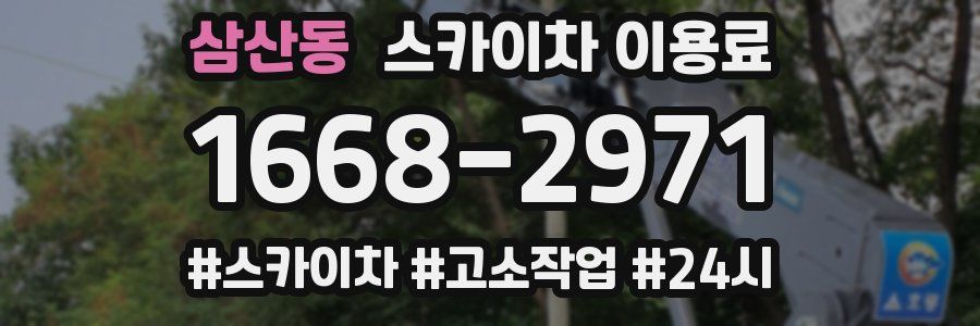 삼산동 스카이차 이용료