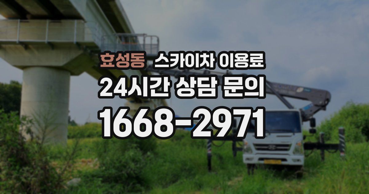효성동 스카이차 이용료