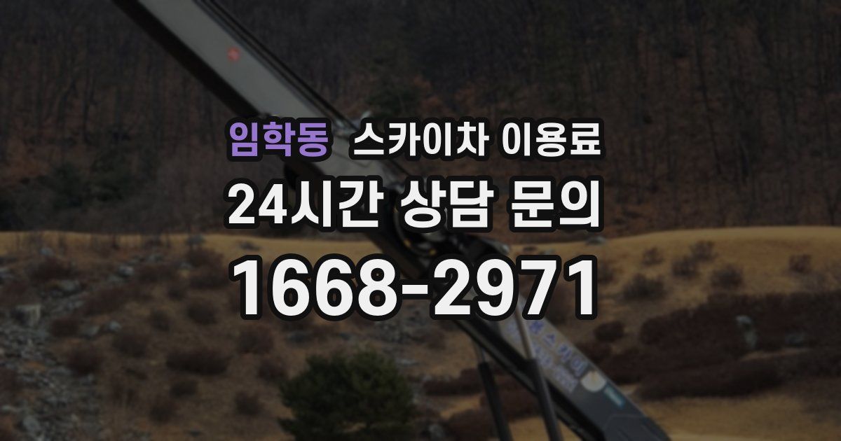 임학동 스카이차 이용료