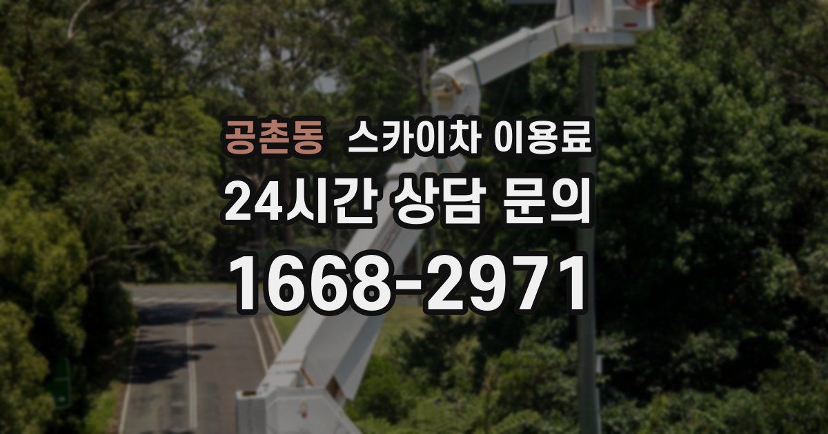공촌동 스카이차 이용료