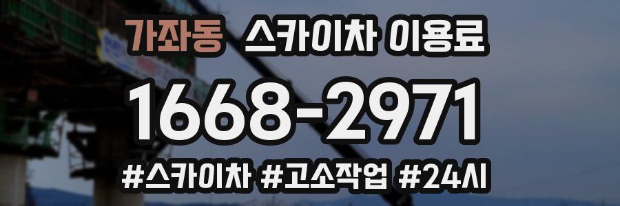 가좌동 스카이차 이용료