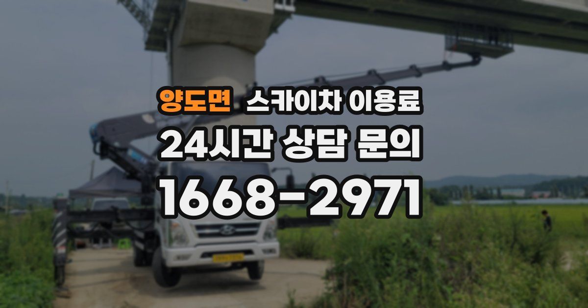 양도면 스카이차 이용료