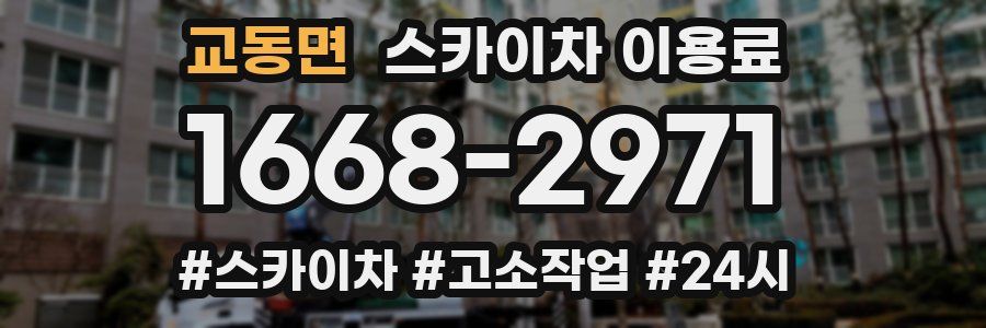 교동면 스카이차 이용료