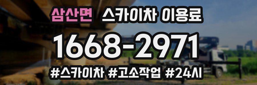 삼산면 스카이차 이용료